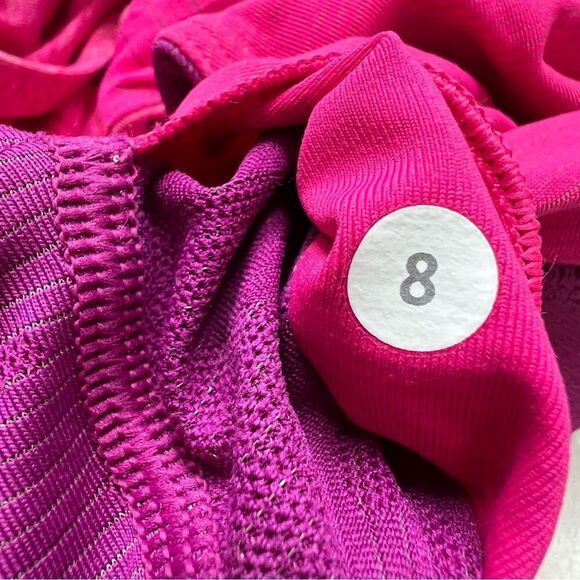 Lululemon Run For Gold Tank Hot Pink Magenta Running Tank Top Sports Bra Size 8 - Picture 13 of 13